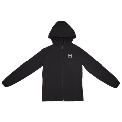 Grade School Track Tops - Under Armour Vibe - Black-White