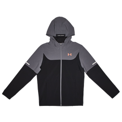 Primaire-College Vestes Zippees - Under Armour Tech Utility Colorblock - Black-Castle Rock-Venom Red