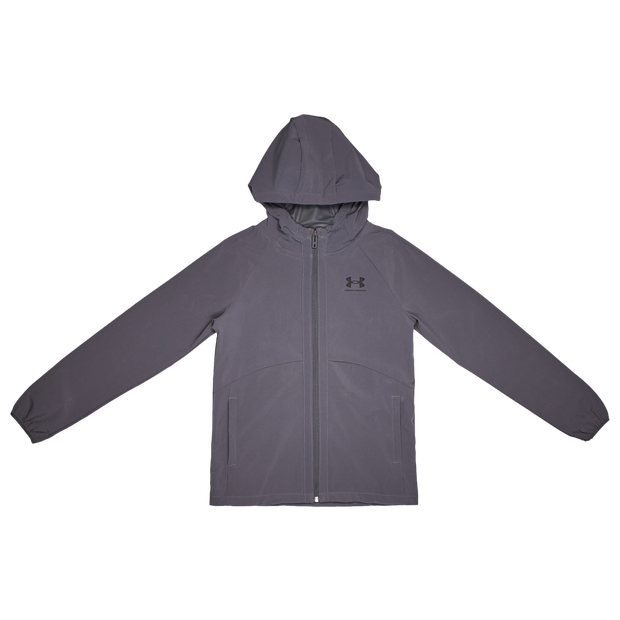 Under Armour Vibe Enfant - Vestes Zippees, Gris - Taille 127 - 137 CM - Poly Woven