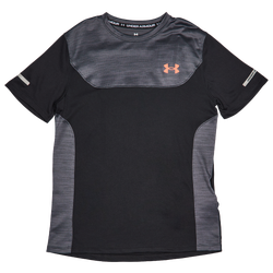 Scuola elementare e media T-Shirts - Under Armour Tech Utility - Black-Venom Red