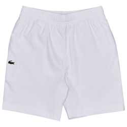 Grade School Shorts - Lacoste Lcb Ud Classic Woven - Blanc-Blanc-Green