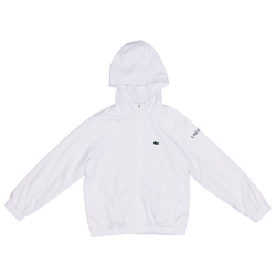 Grade School Track Tops - Lacoste Diamond Taffeta - Blanc-Black-Green