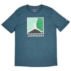Grundschule T-Shirts - Jordan Brooklyn Gfx Block - Ash Green-Multi