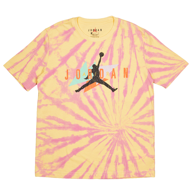 Jordan Festival Tie Dye Enfant - T-Shirts, Jaune - Taille 158 - 170 CM - Jersey de coton
