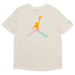 Grade School T-Shirts - Jordan Mj World Tour - Pale Ivory-Multi