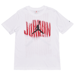 Scuola elementare e media T-Shirts - Jordan Distressed Gfx - White-Red