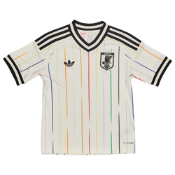Grade School T-Shirts - adidas Japan Jfa Away - Off White-Black