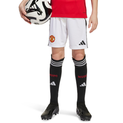 Scuola elementare e media Shorts - adidas Manchester United 25/26 Home Shorts - Poly Mesh-White