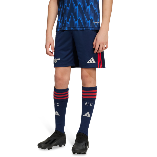 Adidas Arsenal 25/26 Away Shorts Kid's Shorts - Blue - Size 9 - 10 Years - Poly Mesh