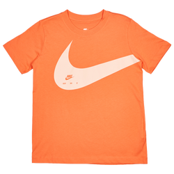 Grade School T-Shirts - Nike Club Hbr Energy - Turf Orange-Turf Orange