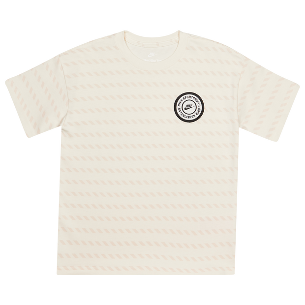 Nike M90 Stripe Enfant - T-Shirts, Blanc - Taille 147 - 158 CM - Jersey de coton