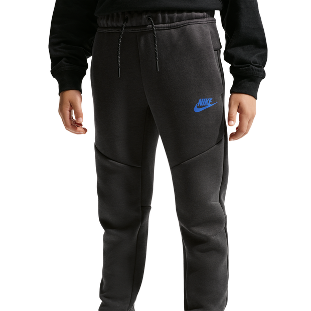 Nike Tech Fleece, Kids Grey Cotton Pants,  Size L