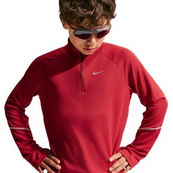 Grade School Track Tops - Nike Df Miler - Tough Red-Reflective Silver