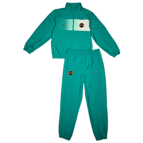 Kylian Mbappe Woven Full-zip Hoodie - Grade School - Rio Teal / Metallic Gold