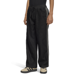 Grade School Pants - adidas Firebird Denim - True Black Denim-True Black Denim