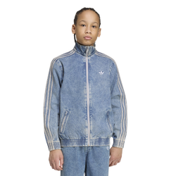 Primaire-College Vestes Zippees - adidas Firebird Denim - Worn Blue Denim-Worn Blue Denim