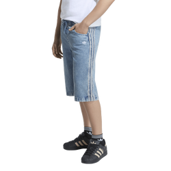 Primaire-College Shorts - adidas Firebird Denim - Worn Blue Denim-Worn Blue Denim