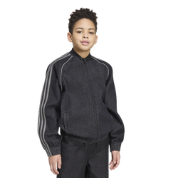 Scuola elementare e media Track Tops - adidas Superstar Denim - True Black Denim-True Black Denim