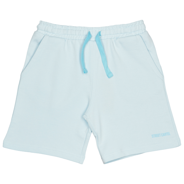Street Cartel Peak Kleinkind Kurze Hosen - Blau - Größe 140 - 152 CM - Baumwoll-Frottee