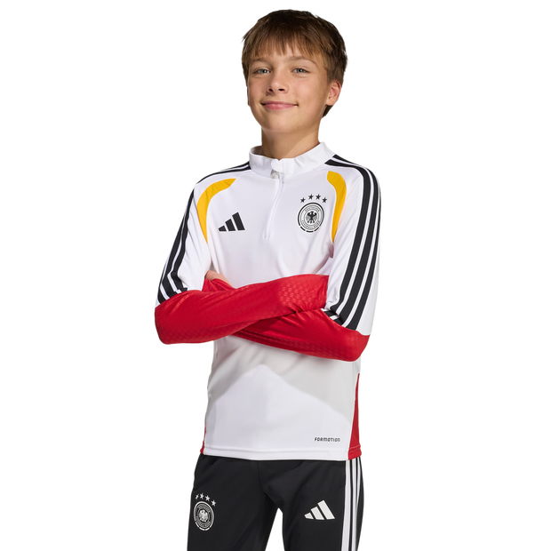 Adidas Germany 26 Tiro Training Top Bambini - Magliette Bianco - Taglia 123 - 129 CM - Poly Mesh