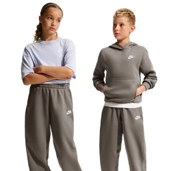 Primaire-College Pantalons - Nike Club Oversized - Cave Stone-White