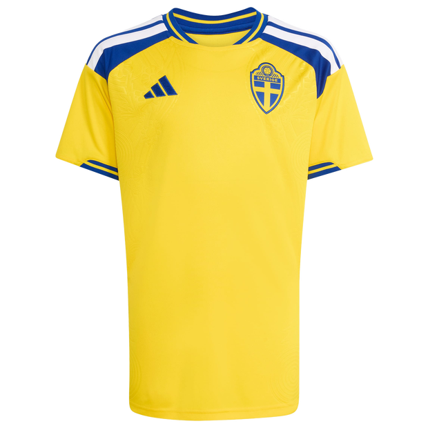 Adidas Sweden Kid's Jerseys/Replicas - Yellow - Size 15 - 16 Years - Poly Mesh