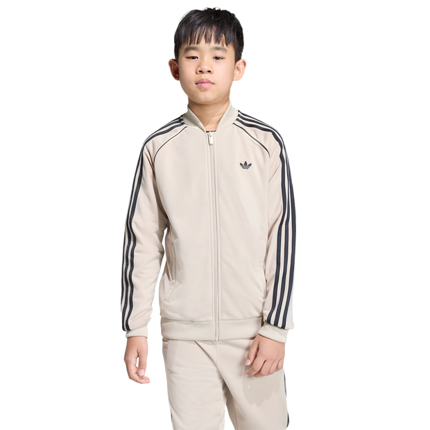 Adidas Sst Track Top Bambini - Top Da Pista Beige - Taglia 171 - 176 Cm - Poly Mesh