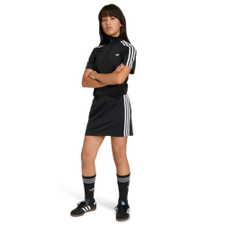 Grade School Dresses - adidas Firebird Dress - Black-White
