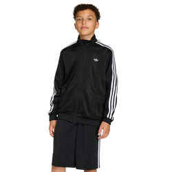 basisschool Track Tops - adidas Firebird Loose Jacquard Track Top - Black-White