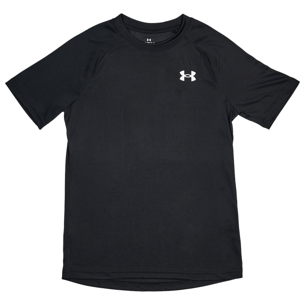 Under Armour Tech Kid's T-Shirts - Black - Size 12 - 14 Years - Poly Jersey