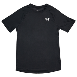 Grade School T-Shirts - Under Armour Tech 2.0 - Black-White
