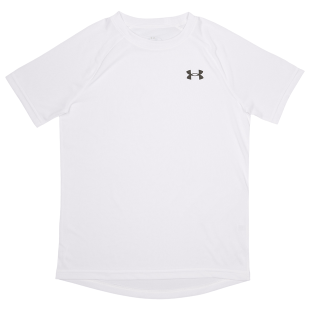 Under Armour Tech Kid's T-Shirts - White - Size 8 - 10 Years - Poly Jersey