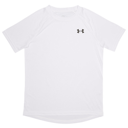 Grade School T-Shirts - Under Armour Tech 2.0 - White-Black