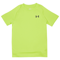 Grade School T-Shirts - Under Armour Tech 2.0 - Green Citrine-Castlerock