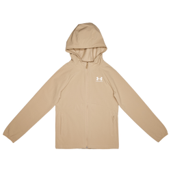 Grade School Track Tops - Under Armour Vibe - City Khaki-White