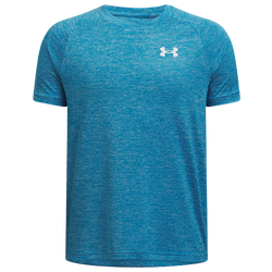 Grade School T-Shirts - Under Armour Tech 2.0 - Ether Blue-White