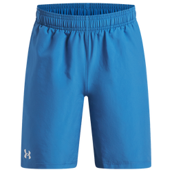 Grade School Shorts - Under Armour Tech Woven - Aegean Blue-White