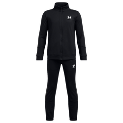 Grade School Tracksuits - Under Armour Icon - Black-Castlerock-White