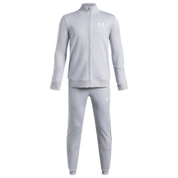 Grade School Tracksuits - Under Armour Icon - Mod Gray-White