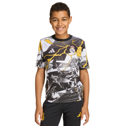 Grundschule Jerseys/Replicas - adidas Real Madrid Avengers 25/26 Prematch Shirt - White-Black