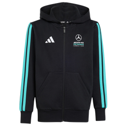 Grundschule Hoodies - Amg Petronas F1 Dna Hoody - adidas Mercedes - Black-Semi Mint Rush