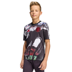 Grundschule Jerseys/Replicas - adidas Manchester United 25/26 Pre Match Jersey - Black-White