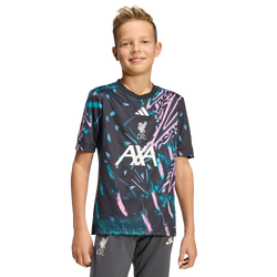 Grundschule Jerseys/Replicas - adidas Liverpool Fc 25/26 Pre Match Jersey - Black-Eqt Green