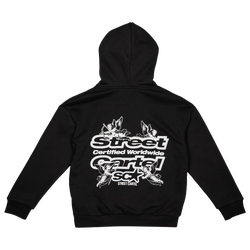 Grade School Hoodies - Street Cartel Blitz - Black-White
