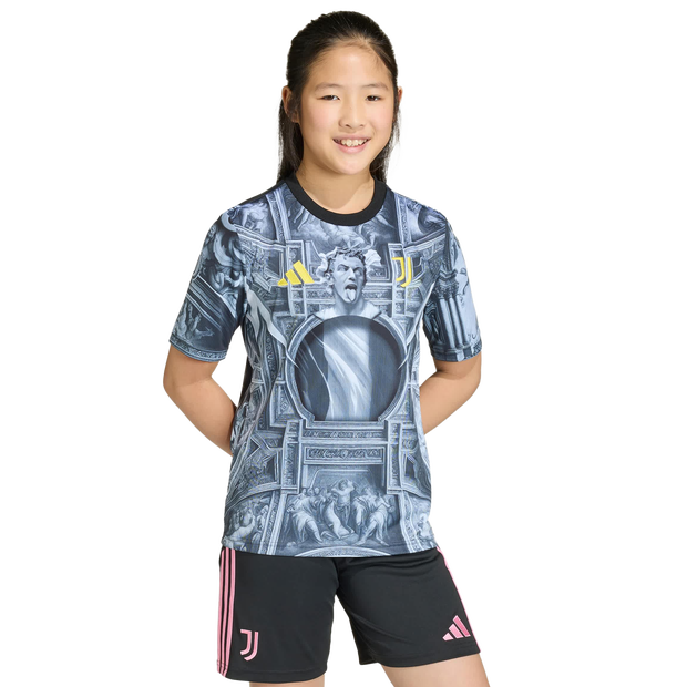 Adidas Juventus Bambini - Maglie/Repliche Nero - Taglia 135 - 140 CM - Poly Mesh