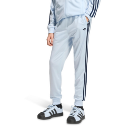 Grade School Pants - adidas Superstar Track Tracksuit Bottoms - Crystal Sky-Night Indigo