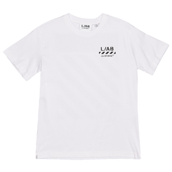 Grade School T-Shirts - L/AB OFF WHITE Diag T-shirt - Black-White