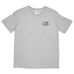 Scuola elementare e media T-Shirts - L/AB OFF WHITE Diag T-shirt - Black-Heather Grey