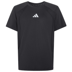 Grade School T-Shirts - adidas Tech Climacool - Black-Reflective Silver