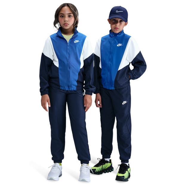 Woven Tracksuit Kleinkind Trainingsanzüge - Blau - Größe 137 - 147 CM - Baumwoll-Jersey Blue 137 - 147 CM